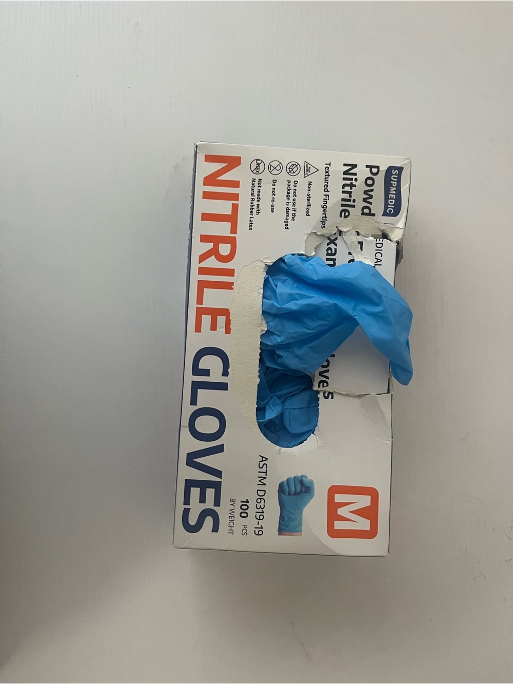 Blue Nitrile Gloves - Medium